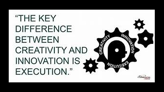 The difference between creativity and innovation